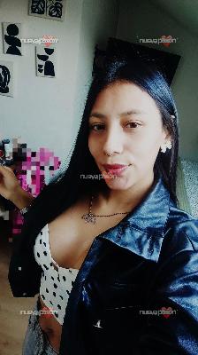 Hola soy Laura,jovencita colombiana,tierna muy cariñosa