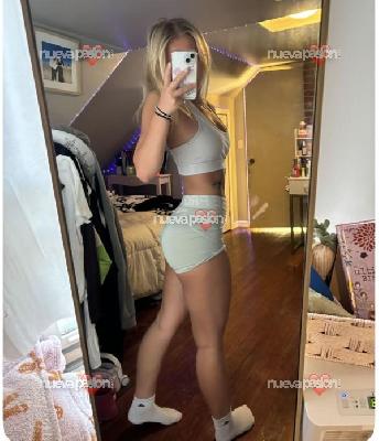 novedad rubia guapisima cachonda