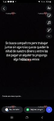 Busco compañera para alquilar un piso juntas y trabajar juntas