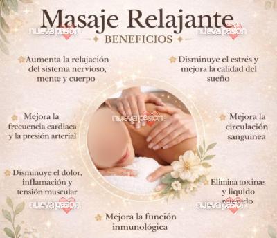 Masaje relajante cuerpo entero de cabeza hasta los pies antiestrés