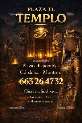 PLAZA DISPONIBLE MONTORO  CORDOBA