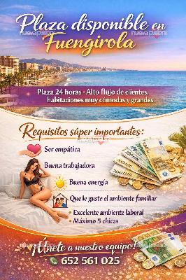 Plaza disponible en Fuengirola 👸🏻👸🏻🌹🌹