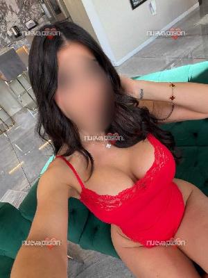 Nathalie fiestera... seductora apasionada que hará que tu momento sea inolvidable.