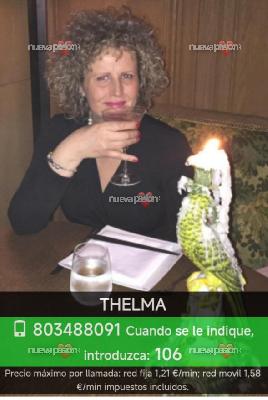 Thelma, Diosa madura llamada erótica de alto voltaje